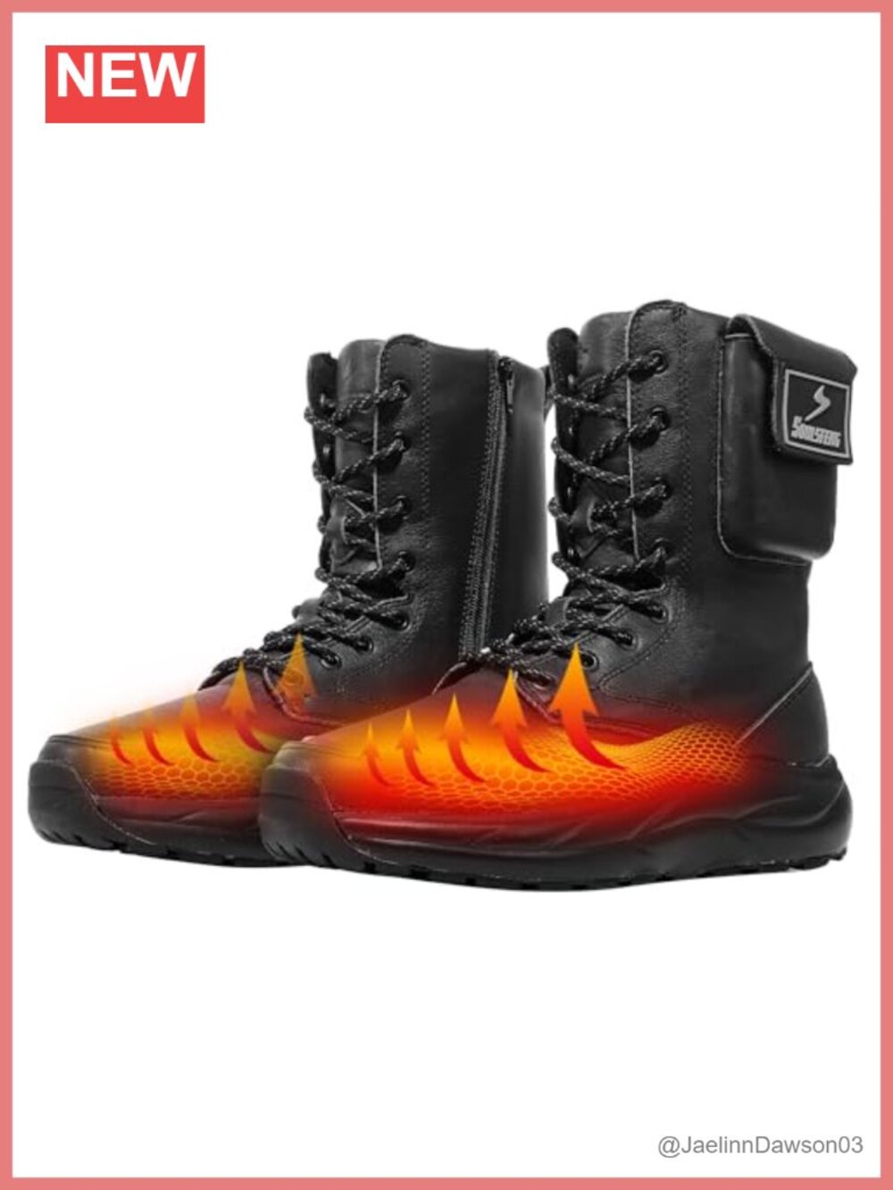 Winter Warm Snow Boots Electric Heated Rechargeable Women's